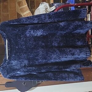 Grace Royal/Navy Blue Chenille Sweater